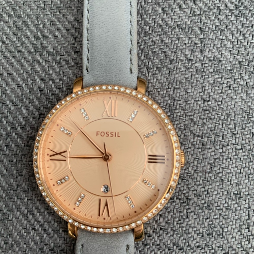 Fossil Brand Grey / Rose Gold Ladies watch